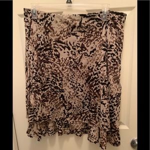 212 Collection Animal Print Skirt - Size XL